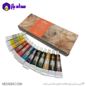 رنگ اکریلیک 12 رنگ آسن رنگ اکریلیک 12 رنگ آسن