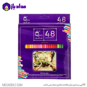 مداد رنگی 48 رنگ ام کیو MQ مداد رنگی