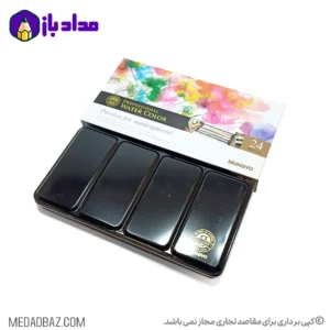 آبرنگ 24 رنگ مانگیو قرص بزرگ